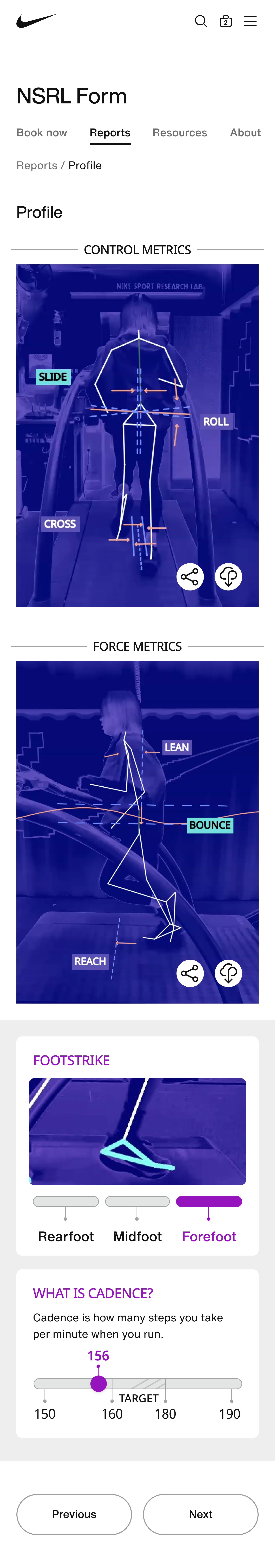 Form profile, screen 2 of 6