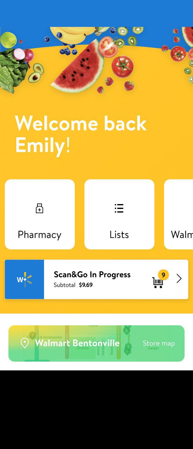 Welcome back with store tools, screen 2 of 6