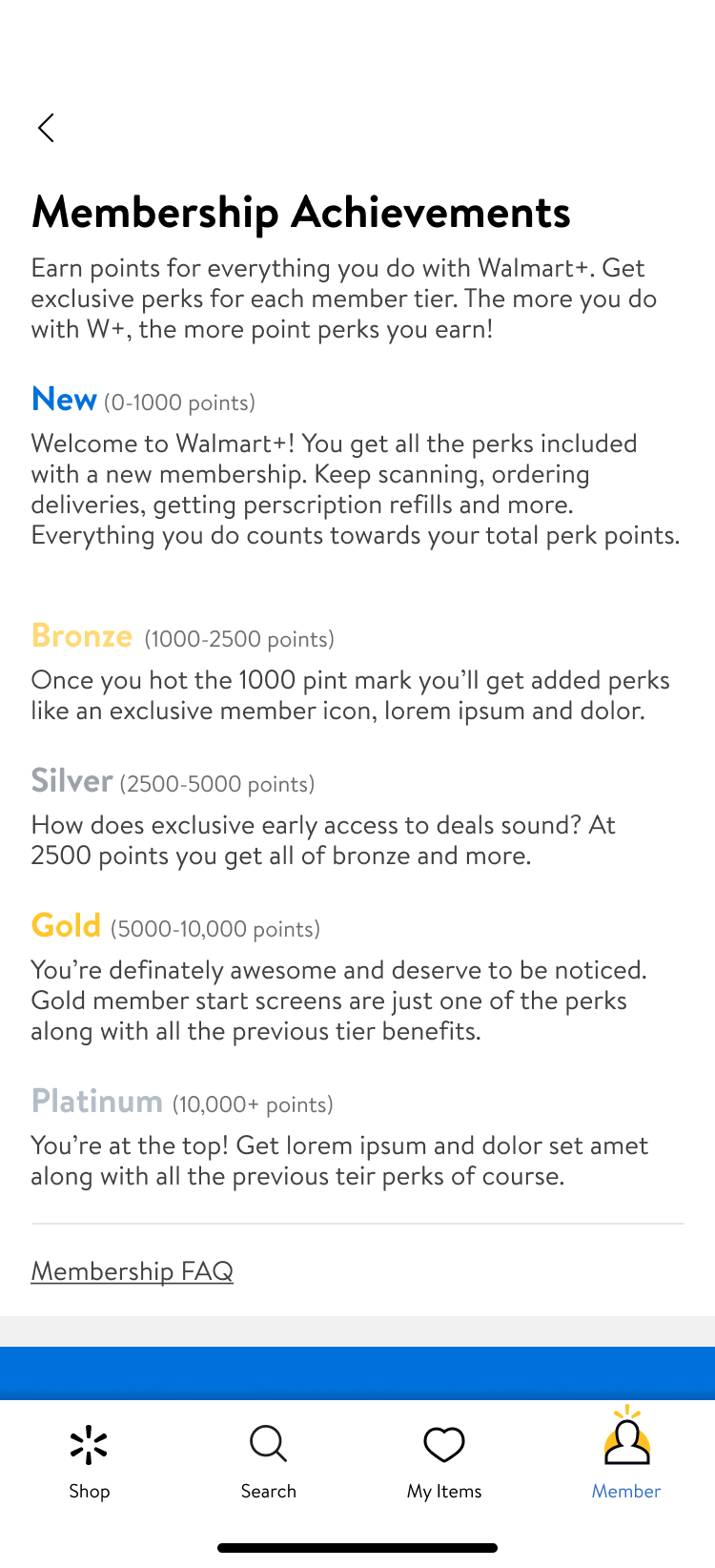 How points and levels work, screen 2 of 4