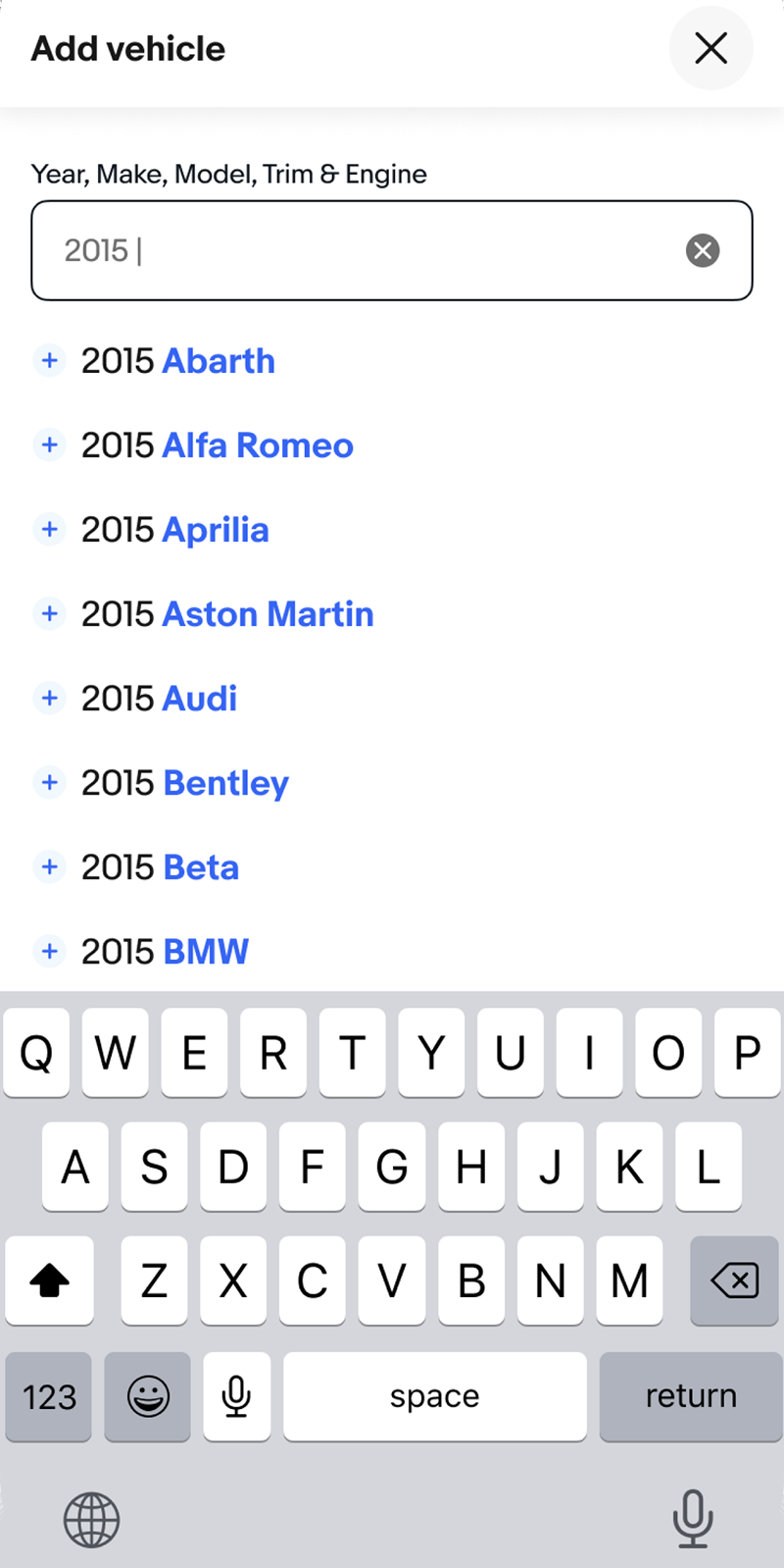 Typing 2015 lists makes for that year.
