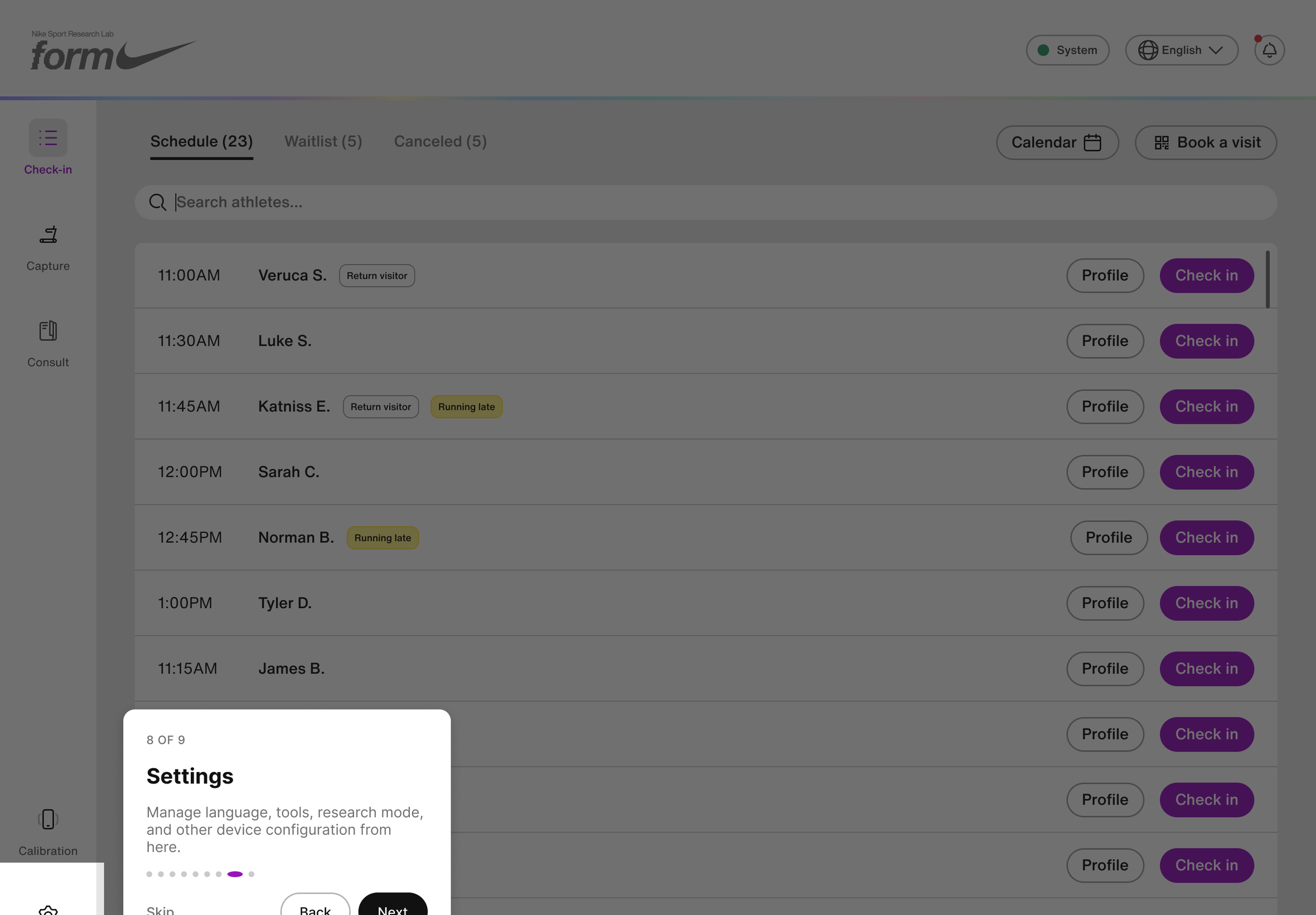 Onboarding - Settings, screen 9 of 32