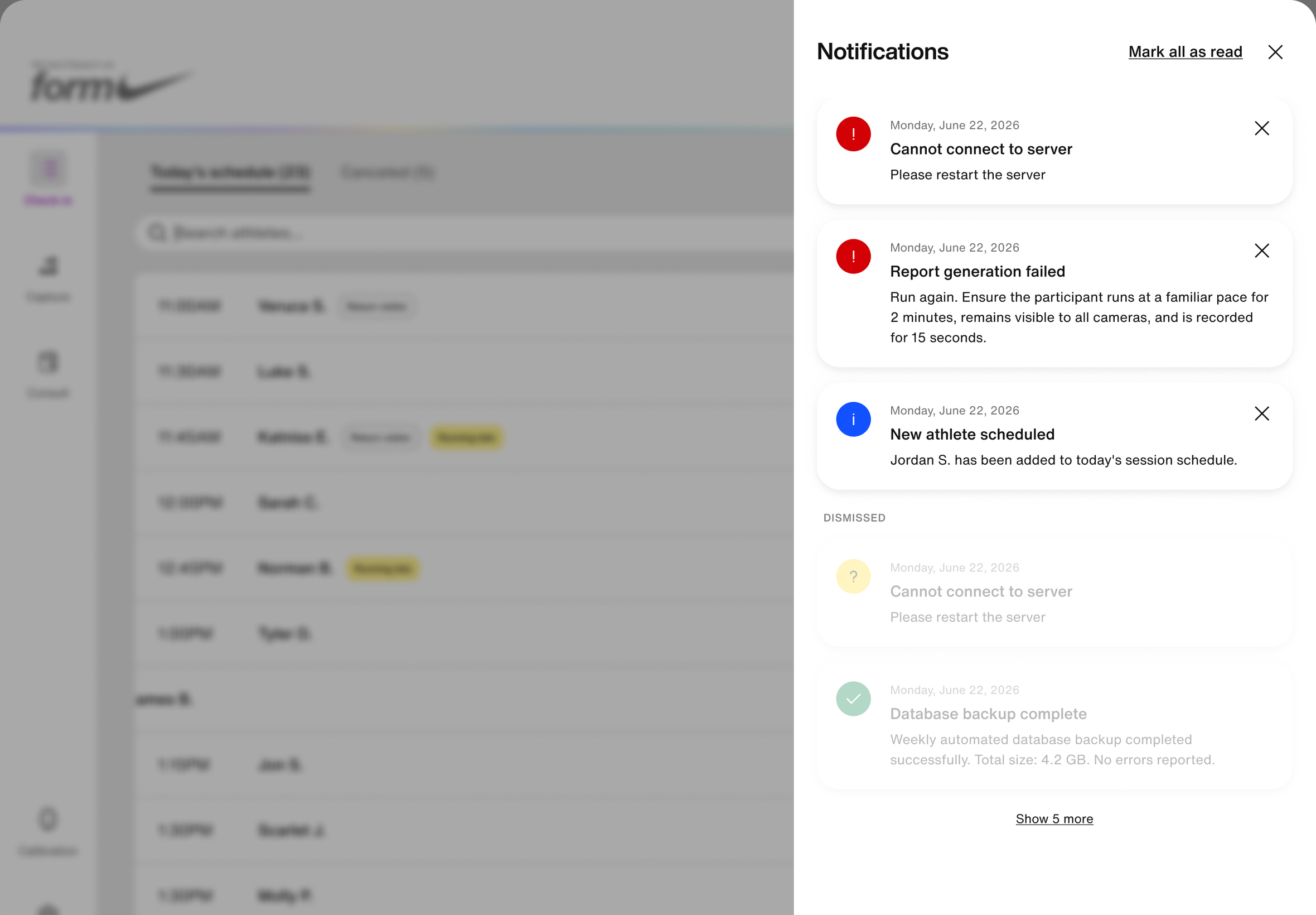 Notifications - List, screen 43 of 44