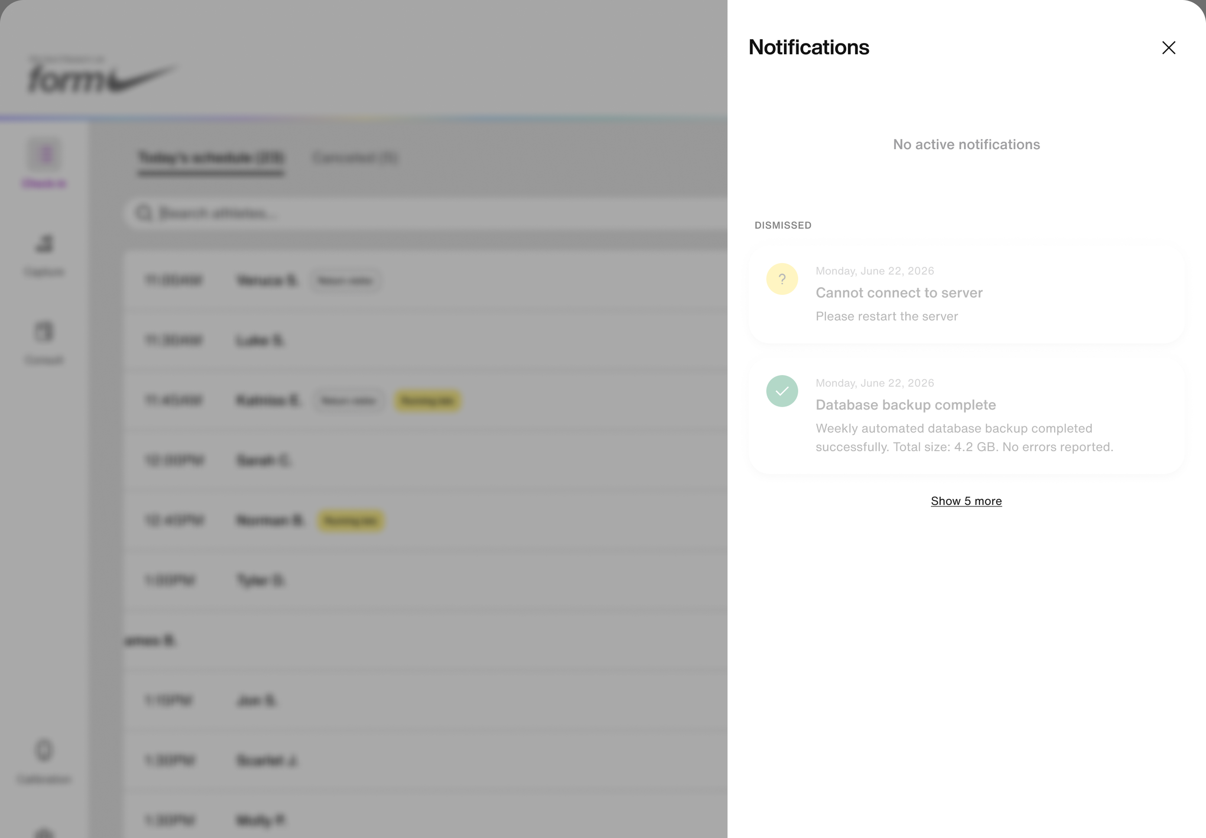 Notifications - Empty, screen 44 of 44